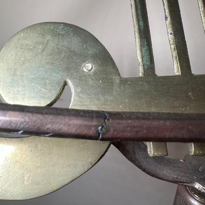 LOT 18: Antique Brass Music Stand