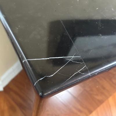 LOT 21: Black Marble Pedestal