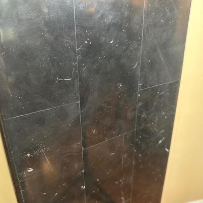 LOT 21: Black Marble Pedestal