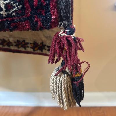 LOT 22: Vintage Camel Saddle Bag Afghan / Persian