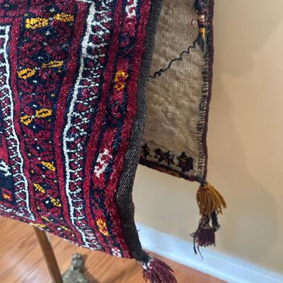 LOT 22: Vintage Camel Saddle Bag Afghan / Persian