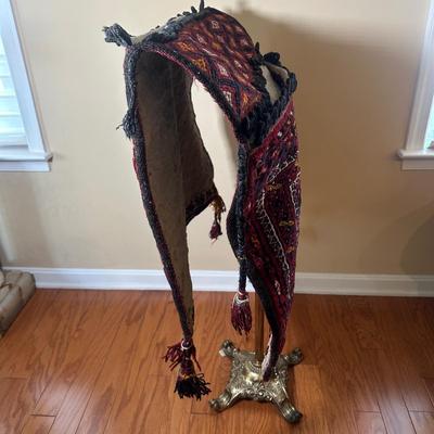 LOT 22: Vintage Camel Saddle Bag Afghan / Persian