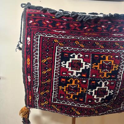 LOT 22: Vintage Camel Saddle Bag Afghan / Persian