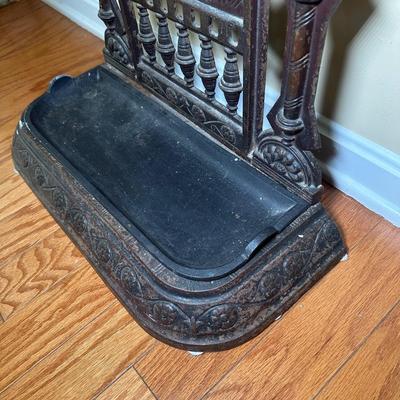 LOT 25: Antique Cast Iron Umbrella Stand