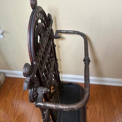 LOT 25: Antique Cast Iron Umbrella Stand