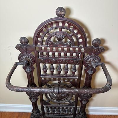 LOT 25: Antique Cast Iron Umbrella Stand