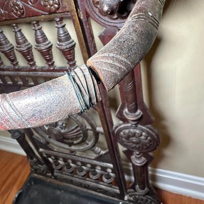 LOT 25: Antique Cast Iron Umbrella Stand