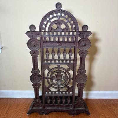 LOT 25: Antique Cast Iron Umbrella Stand