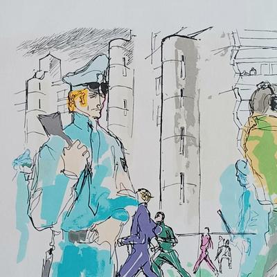 LOT 30: Leroy Neiman "Olympic Village" Serigraph Signed and Numbered