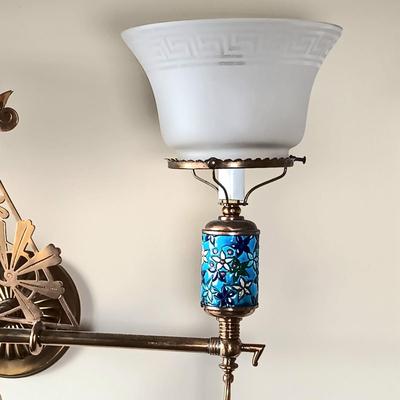 LOT 35: Vintage Brass Wall Sconce Candle Holder
