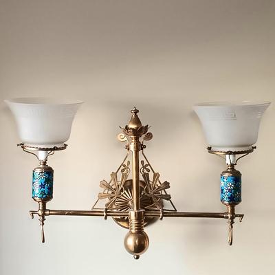 LOT 35: Vintage Brass Wall Sconce Candle Holder
