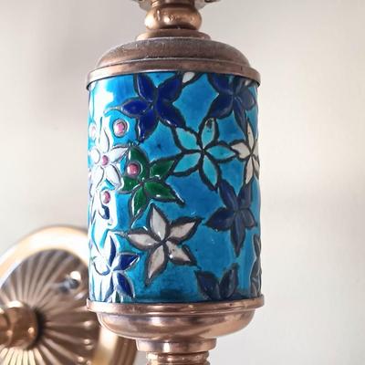 LOT 35: Vintage Brass Wall Sconce Candle Holder