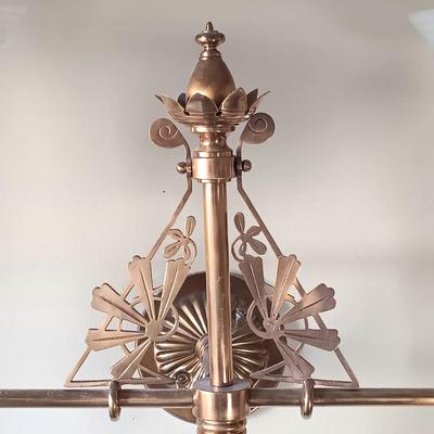 LOT 35: Vintage Brass Wall Sconce Candle Holder
