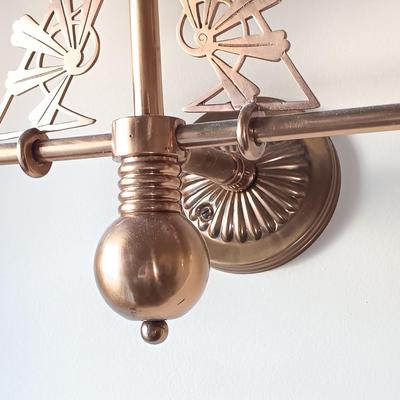 LOT 35: Vintage Brass Wall Sconce Candle Holder