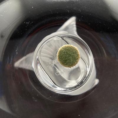 LOT 57: Vintage Lalique France Frosted Dove Ring Dish