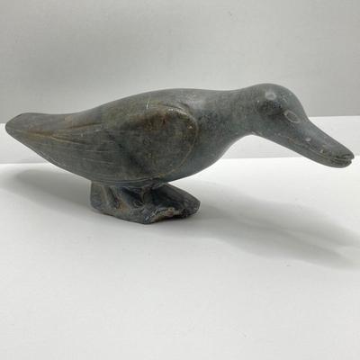 LOT 64: Pair of Carved Inuit Sculptures and Canadian Eskimo Art Book