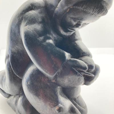 LOT 65: Carved Inuit Art Soapstone Sculpture