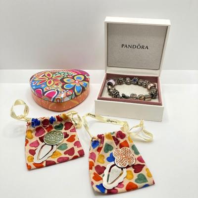 LOT 66: Pandora Bracelet and Brighton Bookmarkers