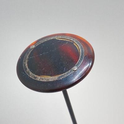 LOT 67: Vintage Sterling Silver Hat Pins & Vintage Silver-Plated Shoe Pin Cushion