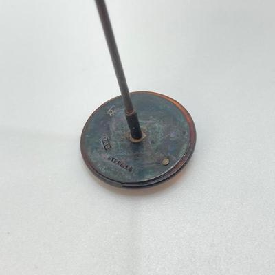 LOT 67: Vintage Sterling Silver Hat Pins & Vintage Silver-Plated Shoe Pin Cushion