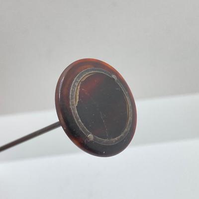 LOT 67: Vintage Sterling Silver Hat Pins & Vintage Silver-Plated Shoe Pin Cushion