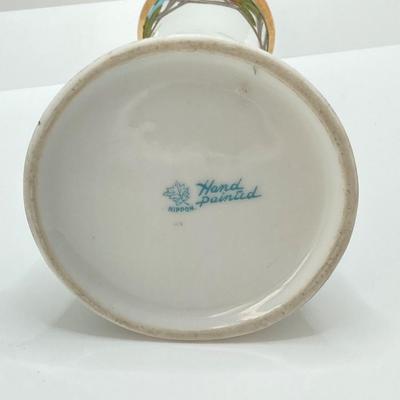 LOT 69: Collection of 5 Vintage Hat Pins & Nippon Hand Painted Hat Pin Holder