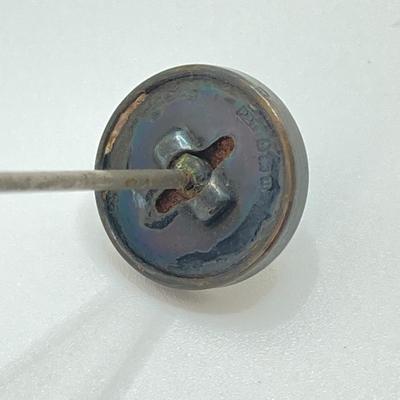 LOT 70: Collection of Vintage Hat Pins and Etched Crystal Vase