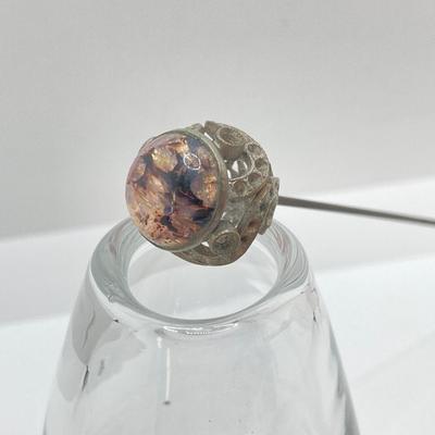 LOT 70: Collection of Vintage Hat Pins and Etched Crystal Vase