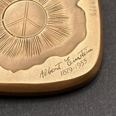 LOT 75: Albert Einstein Bronze Token Medal and Haym Salomon 1740-1785 Bronze Token Medal