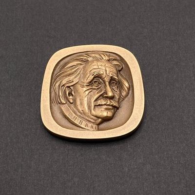 LOT 75: Albert Einstein Bronze Token Medal and Haym Salomon 1740-1785 Bronze Token Medal