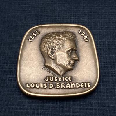 LOT 76: Justice Louis D. Brandeis Bronze Token Medal and Gershom Seixas Bronze Token Medal