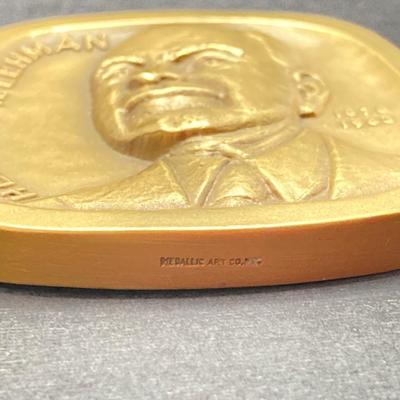 LOT 77: George Gershwin Bronze Token Medal and Herbert H. Lehman Bronze Token Medal