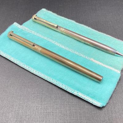 LOT 81: Vintage Tiffany & Co. Pen and Pencil Set in Box