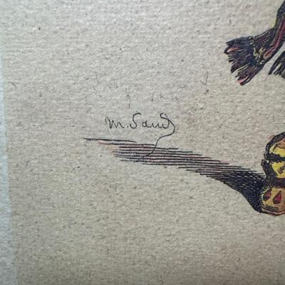 LOT 111: Four Framed Commedia Dell'Arte Figures