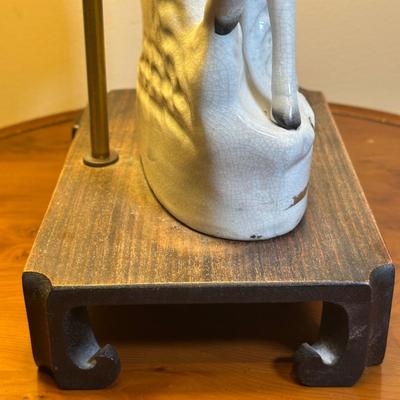 LOT 112: Matching Staffordshire Pottery Lamps