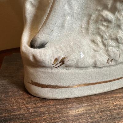 LOT 112: Matching Staffordshire Pottery Lamps