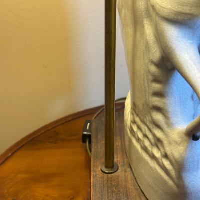 LOT 112: Matching Staffordshire Pottery Lamps