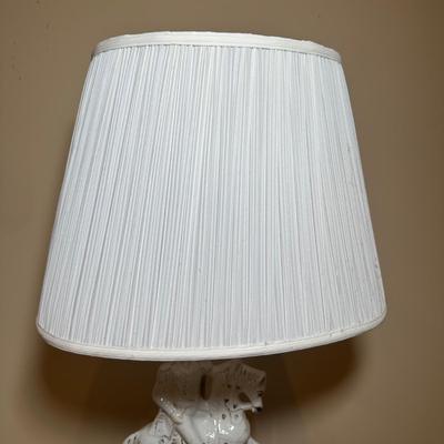 LOT 112: Matching Staffordshire Pottery Lamps