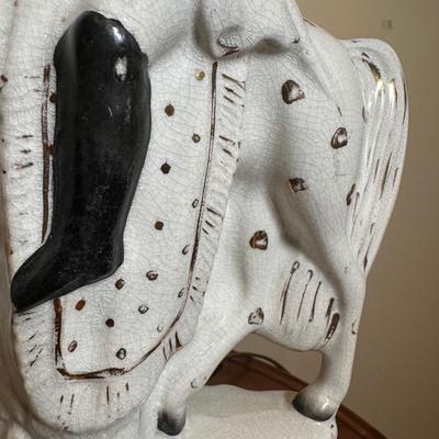 LOT 112: Matching Staffordshire Pottery Lamps