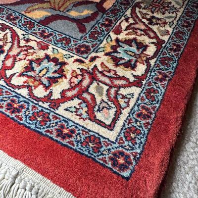 LOT 113: Vintage Persian Pictorial Rug