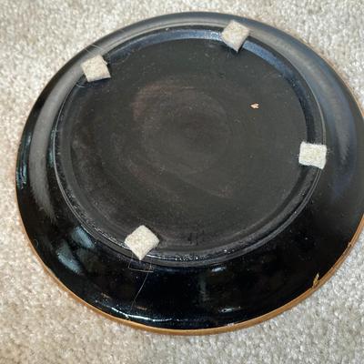 LOT 114: Vintage Asian Planters w/ Wrought Iron Plant Stand