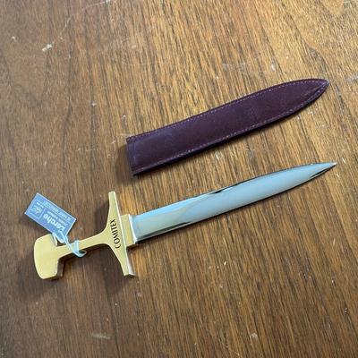 LOT 115: Vintage Art Deco Marble Desk Set w/ 22k Gold Plated Letter Opener & More