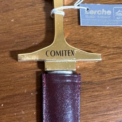 LOT 115: Vintage Art Deco Marble Desk Set w/ 22k Gold Plated Letter Opener & More