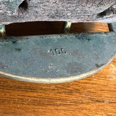 LOT 117: Vintage European Brass Cowbell w/ Leather Strap