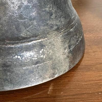 LOT 117: Vintage European Brass Cowbell w/ Leather Strap