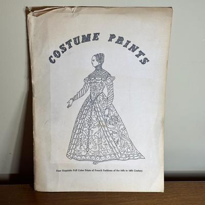 LOT 127: Vintage Costume Prints of French Fashion of the 16th & 18th Century, Framed Betty Bonnet's College Sister Paper Dolls...