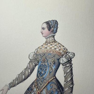 LOT 127: Vintage Costume Prints of French Fashion of the 16th & 18th Century, Framed Betty Bonnet's College Sister Paper Dolls...