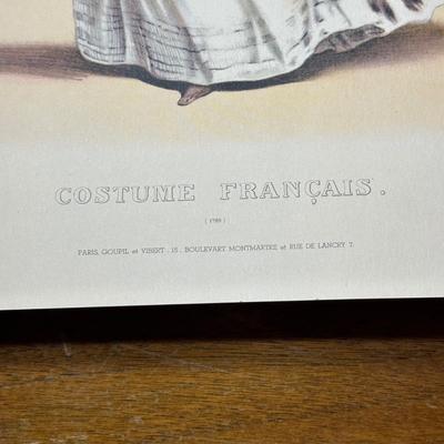 LOT 127: Vintage Costume Prints of French Fashion of the 16th & 18th Century, Framed Betty Bonnet's College Sister Paper Dolls...