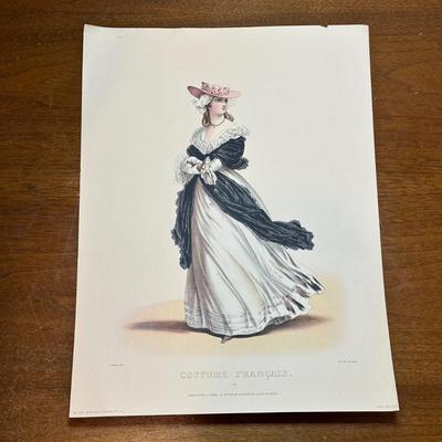 LOT 127: Vintage Costume Prints of French Fashion of the 16th & 18th Century, Framed Betty Bonnet's College Sister Paper Dolls...