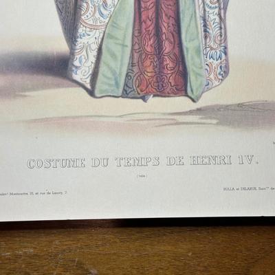 LOT 127: Vintage Costume Prints of French Fashion of the 16th & 18th Century, Framed Betty Bonnet's College Sister Paper Dolls...